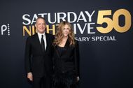 Rita Wilson and Tom Hanks attend SNL50: The Anniversary Special in New York City on February 16, 2025. (Photo by Dimitrios Kambouris/Getty Images)